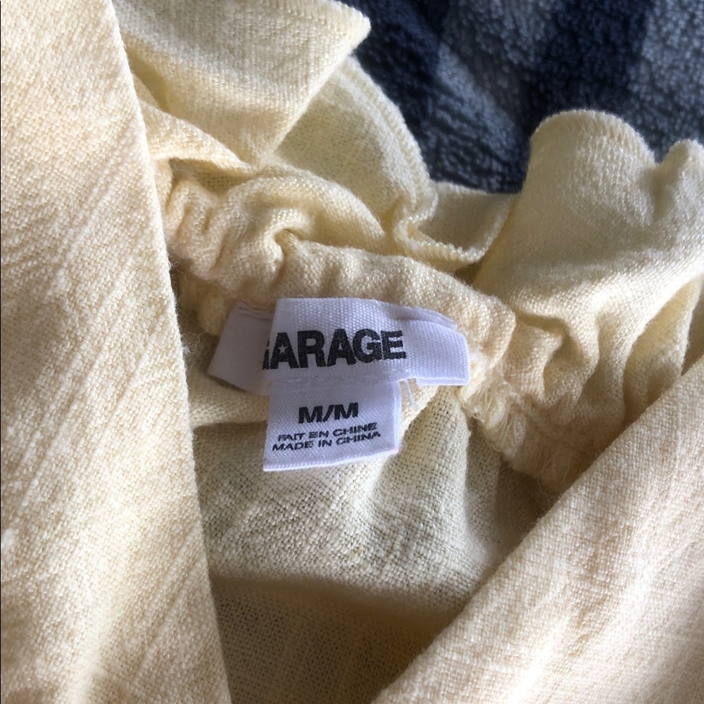 Garage Pale Yellow Ruffle Cami - Picture 2 of 3